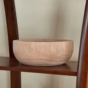 Artisane Natural Wood Havana Fruit Bowl Rustic Modern Decor