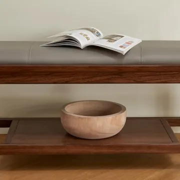 Artisane Natural Wood Havana Fruit Bowl Rustic Modern Decor