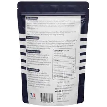 Le Marinier French Sea Salt Dry Grey Coarse, 0.6lb – 100% Natural Sea Salt for Grinders