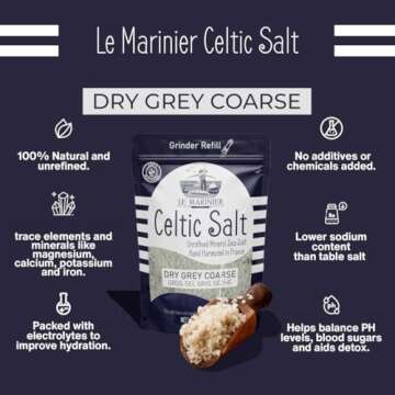 Le Marinier French Sea Salt - Authentic Mineral Rich Flavor