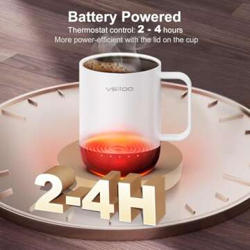 VSITOO S3 Pro Smart Coffee Mug - Temperature Control Mug