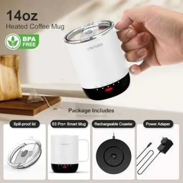 VSITOO S3 Pro Smart Coffee Mug - Temperature Control Mug