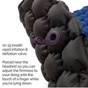 ECOTEK Outdoors Insulated Hybern8 4 Season Ultralight Inflatable Sleeping Pad with Contoured FlexCell Design - Easy, Comfortable, Light, Durable, Hammock Approved - Sub Zero Temp Rating [Evergreen]