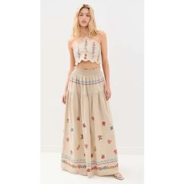 Agua Bendita Serenity Blush Top for Elegant Summer Style