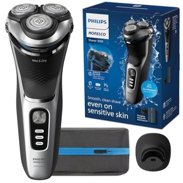 Philips Norelco Shaver 3900 - Wet & Dry Electric Shaver with Trimmer