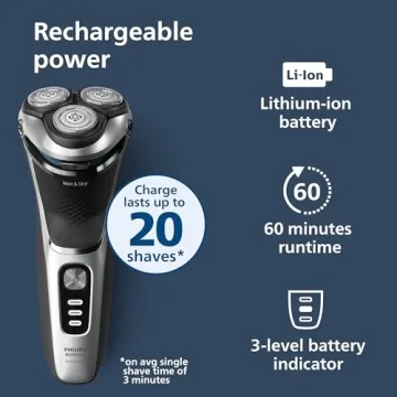 Philips Norelco 3900 Wet & Dry Shaver with Trimmer