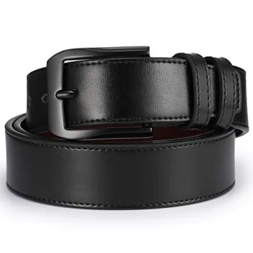 Beltox Men's Leather Belt - Durable Alloy Buckle & Premium Leather