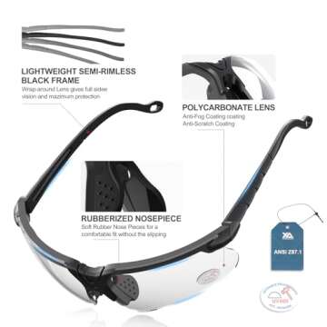 Xaegistac Shooting Glasses UV Protection and Comfort