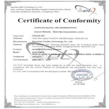 Xaegistac Shooting Glasses UV Protection and Comfort