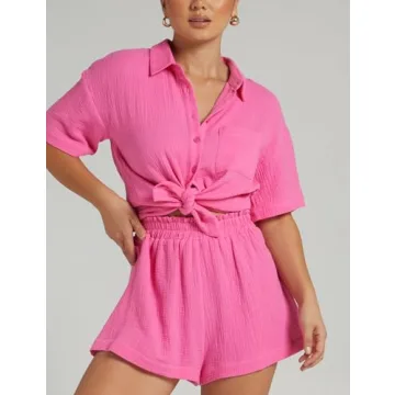 Flygo Women's 2 Piece Summer Lounge Set for 2024
