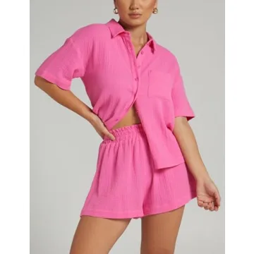 Flygo Women's 2 Piece Summer Lounge Set for 2024