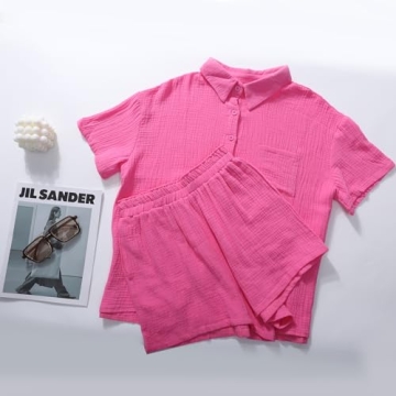 Flygo Women's 2 Piece Summer Lounge Set for 2024