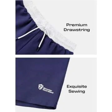 Monster Guardians Mens Athletic Gym Shorts 9" Workout Running Shorts Quick Dry Lightweight Mesh Basketball Shorts with Pockets,Navy XXL
