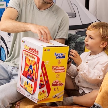 JOYIN Claw Machine Arcade Toy with LED Light Adjustable Sound