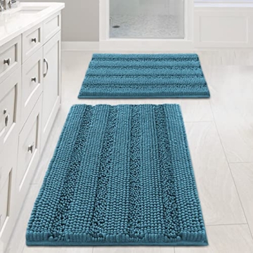 H.VERSAILTEX Turquoise Bathroom Rug Set - Stylish Comfort