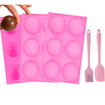 Silicone Hot Chocolate Bomb Mold with Brush & Spatula