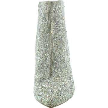 Betsey Johnson Women's Cady Ankle Boot, Rhinestone, 9.5