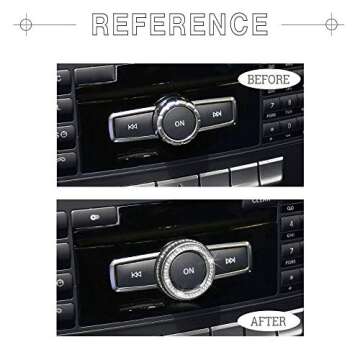 1797 Crystal Volume Knob Cap for Mercedes-Benz - Elegant & Stylish