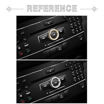 Luxury Volume Knob Cap for Mercedes-Benz Vehicles