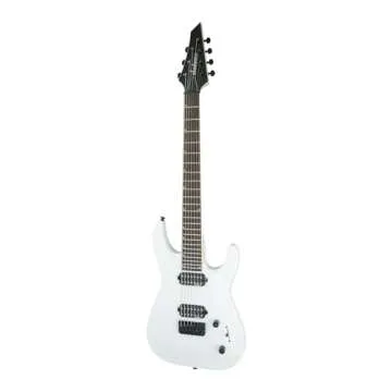 Jackson JS Series Dinky JS32-7 - Snow White with Amaranth Fingerboard