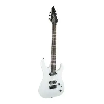 Jackson JS Series Dinky JS32-7 - Snow White with Amaranth Fingerboard