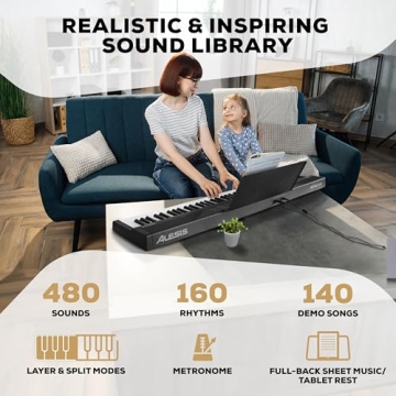 Alesis Recital 88 Key Keyboard Piano with Lessons