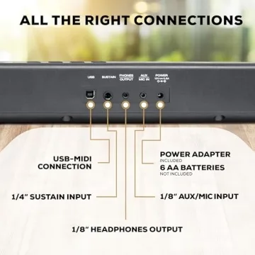 Alesis Recital 88 Key Keyboard Piano with Lessons