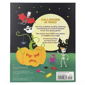 2000 Stickers Halloween Sticker Activity and Puzzle Book
