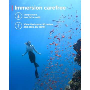 Suunto Zoop Novo Wrist Scuba Diving Computer, Black, Without USB