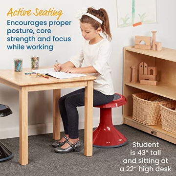 ECR4Kids Wobble Stool 15-Inch for Active Learning