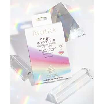 Pacifica Pimple Patches - Pore Warrior Overnight Rescue Spot Dots Pimple Patches for Face - for Zits Blemishes & Breakouts - w/Salicylic Acid & Niacinamide Acne Fighting Vegan Dermatologist Tested