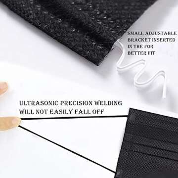 Disposable Face Masks Pack of 100 with 3 Layers Protection