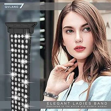 Bling Apple Watch Band for Women Compatible with 38mm