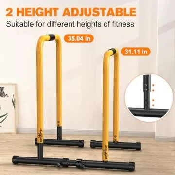 RELIFE REBUILD YOUR LIFE Dip Station Functional Heavy Duty Dip Stands Fitness Workout Dip bar Station Stabilizer Parallette Push Up Stand