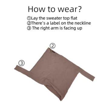 LILLUSORY Women's Batwing Oversized Sweaters in Nutmeg