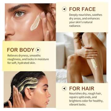 African Shea Butter 4.2oz Ivory Grade A Pure Natural Raw & Unrefined Body Butter for Dry and Cracked Skin - Moisturizing Shea Butter - Deep Nourishing Body Hair and Face