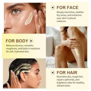 African Shea Butter 4.2oz Ivory Grade A Pure Natural Raw & Unrefined Body Butter for Dry and Cracked Skin - Moisturizing Shea Butter - Deep Nourishing Body Hair and Face