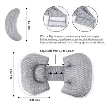 Chilling Home Pregnancy Pillow, Maternity Pillow for Pregnant Women, Pregnancy Pillows for Sleeping Portable, Pregnancy Wedge Pillow, Body Pillow Support for Back, Belly, Waist, Grey