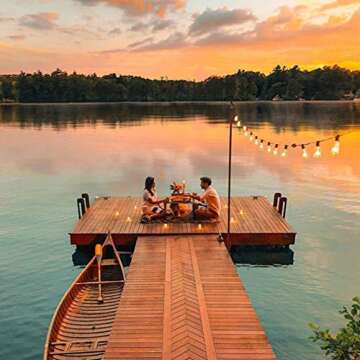 Newpow 36ft Outdoor String Lights, Dimmable & Waterproof