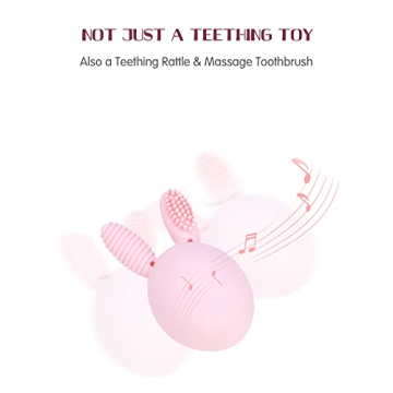 Bunny Eggy Teether Toy for Teething Relief and Fun
