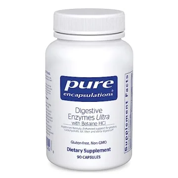 Pure Encapsulations Digestive Enzymes Ultra with Betaine HCl - Vegetarian Support for Optimal Digest...