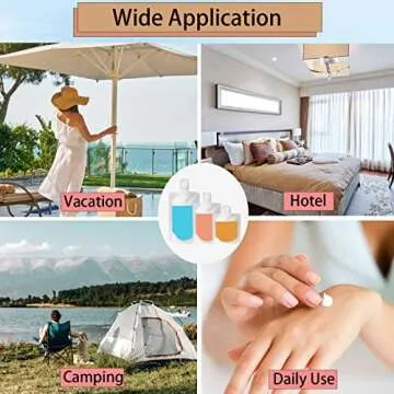 GUXACU 18 PCS Travel Pouches for Toiletries TSA Approved Travel Fluid Makeup Packing Bag Travel Containers for Toiletries Leak Proof Travel Size Toiletries Refillable Cosmetic Containers