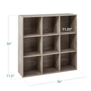 Best Choice Products 9-Cube Storage Organizer, 11in Shelf Opening, Bookcase, Display Shelf, Customiz...