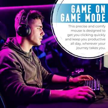 HP Wired RGB Gaming Mouse High Performance Mouse with Optical Sensor, 3 Buttons, 7 Color LED for Computer Notebook Laptop Office PC Home