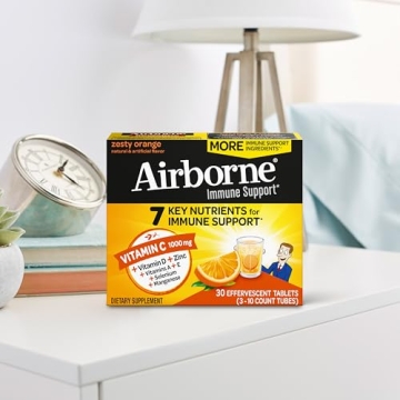 Airborne 1000mg Vitamin C Effervescent Tablets for Immunity
