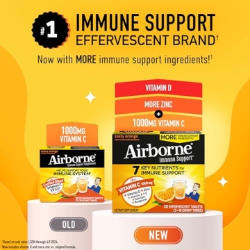 Airborne 1000mg Vitamin C Effervescent Tablets for Immunity