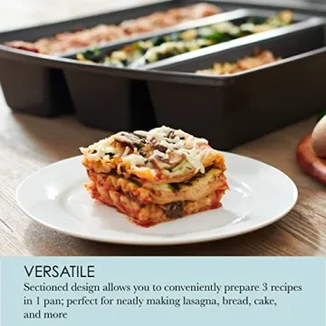 Chicago Metallic Lasagna Trio Pan for Easy Meal Prep