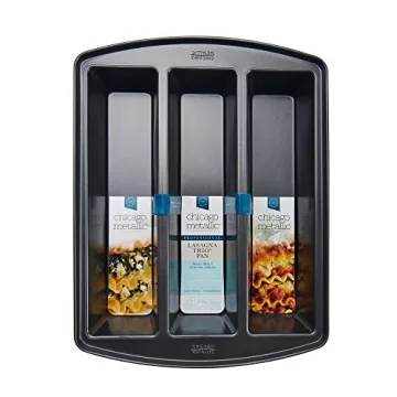 Chicago Metallic Lasagna Trio Pan for Easy Meal Prep