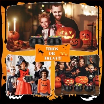 Enchanting Rdogeia Halloween Cauldron Serving Bowls Set