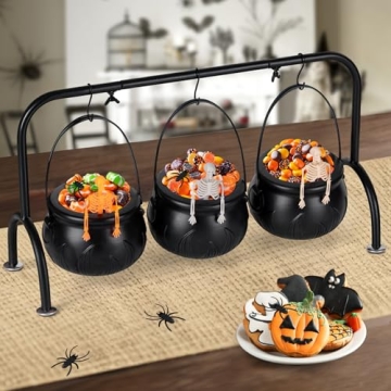 Enchanting Rdogeia Halloween Cauldron Serving Bowls Set